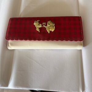 Loungefly Red Checkered and White Wallet NWOT